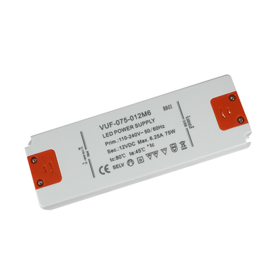 스트립 라이트를 위한 플라스틱 케이스 정전압 주도하는 운전자 12V 75W 전원 공급기