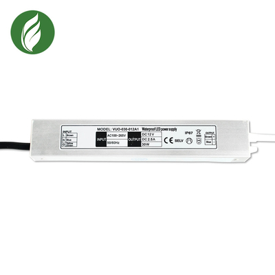 극단적 가는 SMPS는 전자적 주도하는 드라이버 12V 30W 187x30x20mm을 방수 처리합니다