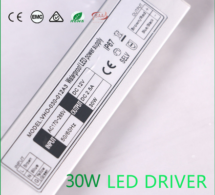 OEM은 야외 주도하는 운전자 전원 공급기 12V 30W 경량을 방수 처리합니다