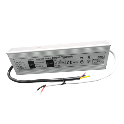 야외 IP67은 전자적 주도하는 드라이버 200W 12V 경량을 방수 처리합니다