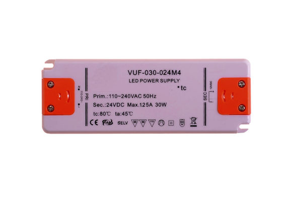 내각 빛을 위한 DC 24V에 대한 30W 1.25A 극단적 가는 주도하는 드라이버 AC 110V 240V