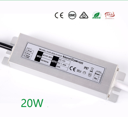 마모방지 DC 12V 20W 슬림 라인은 드라이버 전환 상태 방수를 이끌었습니다