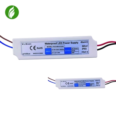 냉장고를 위한 방수 IP67 12V 스트립 광 LED 드라이버 경량
