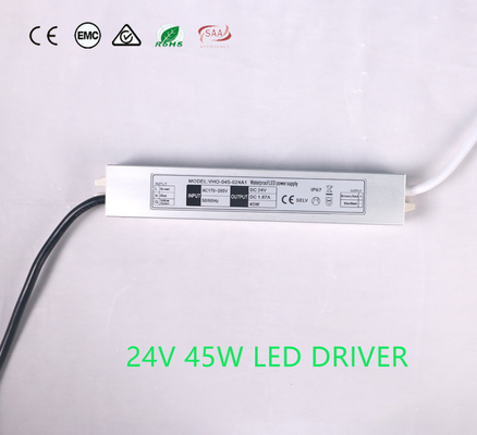 1.88A 24V 야외 주도하는 스트립 전원 공급기 울트라 슬림 경량